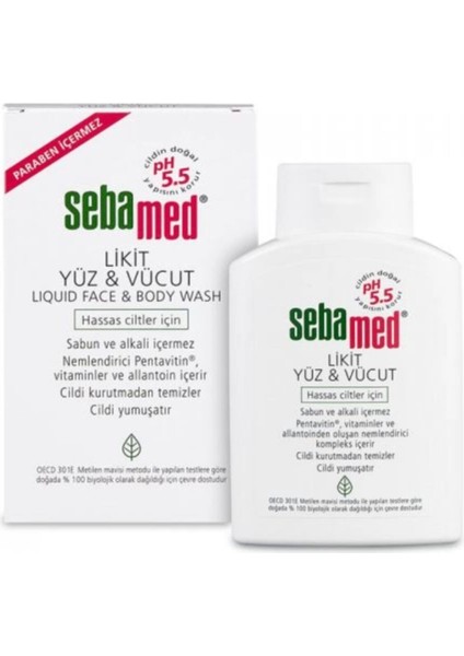 Likit Yüz Vücut Jeli Hassas Ciltler Için 200 ml