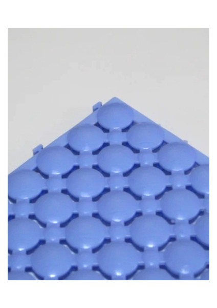 2 Adet 33X33X1,5 cm Ortopedik Plastik Yer Karosu ,geçkili Paspas ,ıslak Zemin Izgarası Mavi