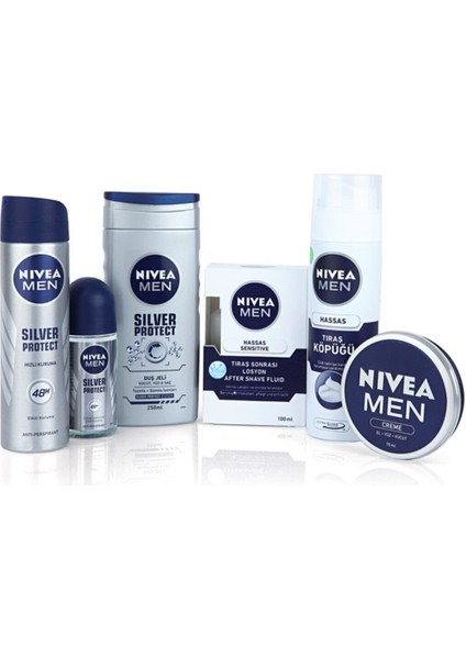 Men Erkek Silver Protect Cilt Bakım Seti