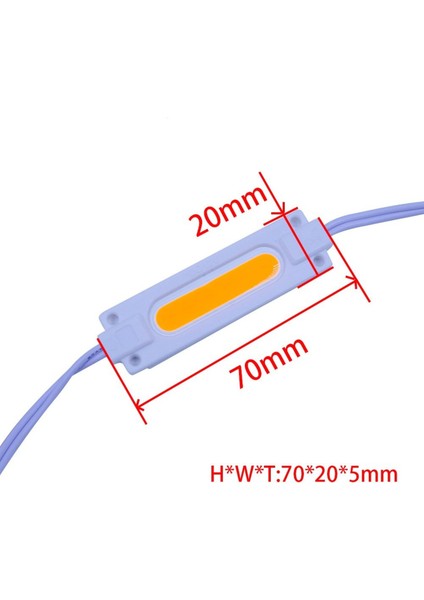 2W Cob Modül LED 12 Volt Beyaz 20 Adet