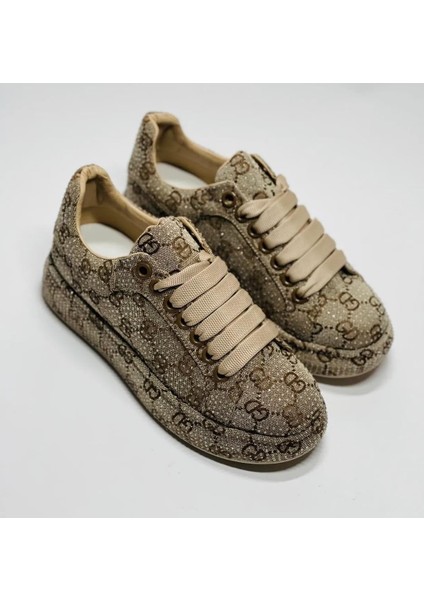 24Y451 Kadın Taşlı Premium Sneaker Spor Ayakkabı fırsatları