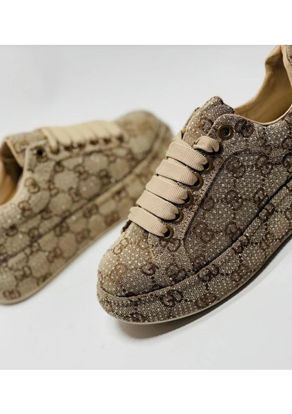 24Y451 Kadın Taşlı Premium Sneaker Spor Ayakkabı indirimleri