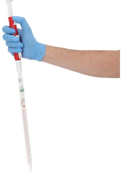 Pipet Pompası 25 mL - Pipet Puarı - Pi Pump - Kırmızı modelleri
