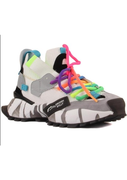 24Y303-1 Kadın Renkli Premium Sneaker Spor Ayakkabı