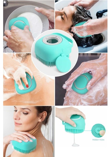 Şampuan Hazneli Banyo Lifi Banyo Kesesi Peeling Duş Fırçası modelleri