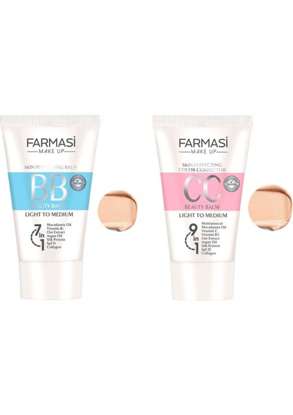 BB ve CC Krem Aydınlatıcı Etkiyle Karma Ciltler İçin 02 Renk Seçeneği