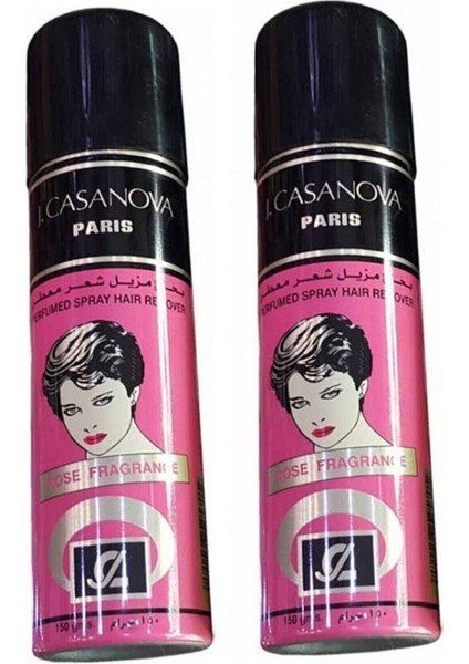 Casanuova J. Casanova Paris Tüy Dökücü Sprey Gül Rose 150 gr 2'li Paket