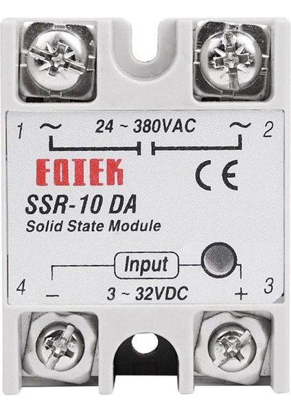 Ma Katı Hal Röle Dc-Ac SSR-10A 25A 40A 60A 80A 100A 3-32V Dc - 24-380V Ac (Yurt Dışından)