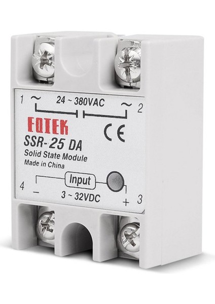 Ma Katı Hal Röle Dc-Ac SSR-10A 25A 40A 60A 80A 100A 3-32V Dc - 24-380V Ac (Yurt Dışından)