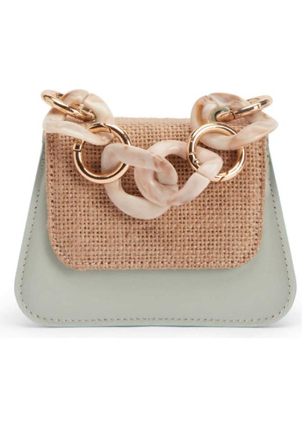 Hasır Detaylı Mini Çanta Standart Renk Y2181910_089