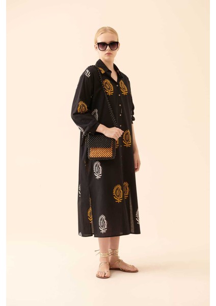 Boncuk Aksesuarlı Desenli Çanta Standart Renk Y2281205_089 fiyatları