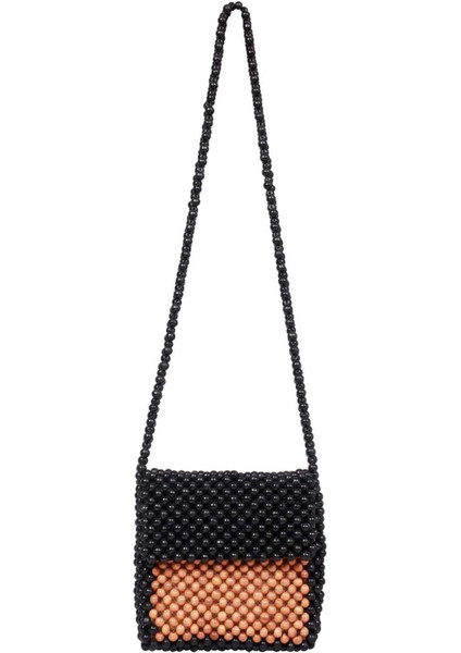 Boncuk Aksesuarlı Desenli Çanta Standart Renk Y2281205_089 modelleri