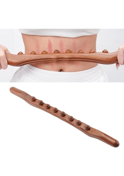Ahşap Guasha Masaj Çubuğu - Kahverengi (Yurt (Yurt Dışından) modelleri