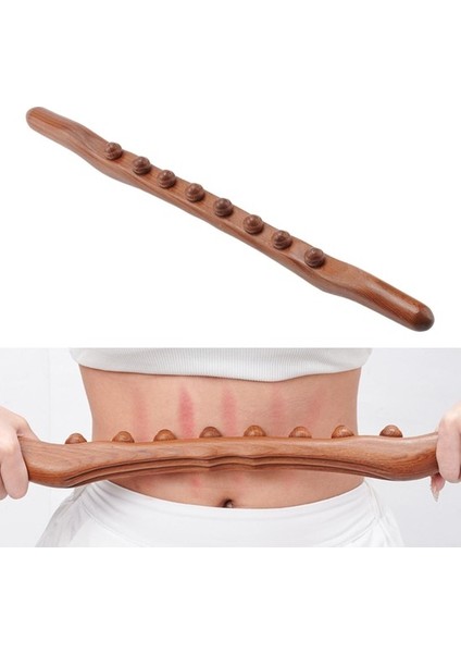 Ahşap Guasha Masaj Çubuğu - Kahverengi (Yurt (Yurt Dışından) indirimleri