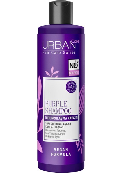 URBAN Care Turunculaşma Karşıtı Mor Saç Bakım Şampuanı-250 ML-Vegan-UV Koruma