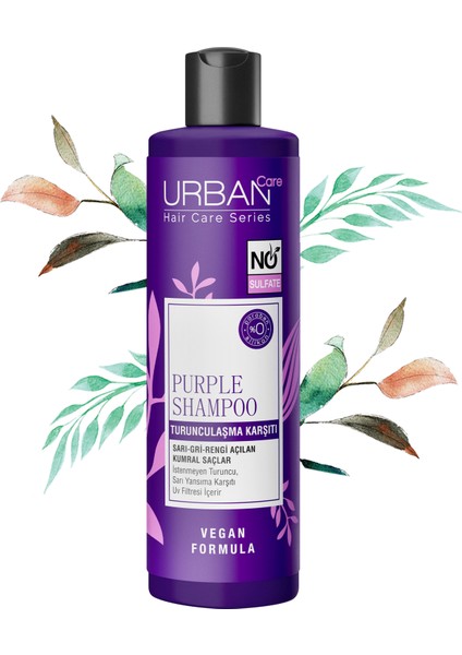 URBAN Care Turunculaşma Karşıtı Mor Saç Bakım Şampuanı-250 ML-Vegan-UV Koruma