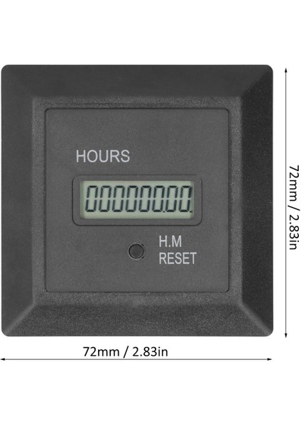 Saat Ölçer, Yüksek Doğruluk 0-999999H59M Kontrol Için Endüstriyel Zamanlayıcı (Yurt Dışından)