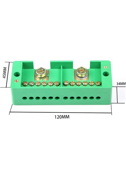660V 30A Tek Fazlı 2'si 12 Çıkışlı Ölçüm Kutusu Fj6 Terminal Bloğu Bağlantı Kutusu Dağıtım Terminali (2'si 12 Çıkışlı) (Yurt Dışından)