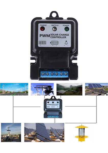 Adet 6V 12V 10A Otomatik Güneş Paneli Şarj Regülatörü Pil Şarj Cihazı Regülatörü Pwm (Yurt Dışından)
