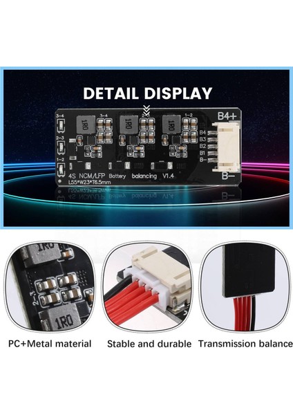 4s Li-Ion Lipo Lifepo4 Lfp Pil Aktif Ekolayzer Dengeleyici Bms 1.2A Denge Enerji Transfer Kartı (Yurt Dışından)