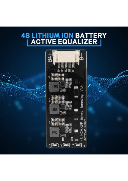 4s Li-Ion Lipo Lifepo4 Lfp Pil Aktif Ekolayzer Dengeleyici Bms 1.2A Denge Enerji Transfer Kartı (Yurt Dışından)