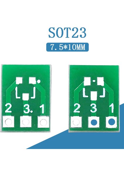 100 Adet SOT23 SOT23-3 Dönüş Sıp3 Çift Taraflı Smd Dönüş Dıp Sıp3 Adaptörü Dönüştürücü Plaka Sot Sıp Ic Soket Pcb Kurulu Dıy Kiti (Yurt Dışından)