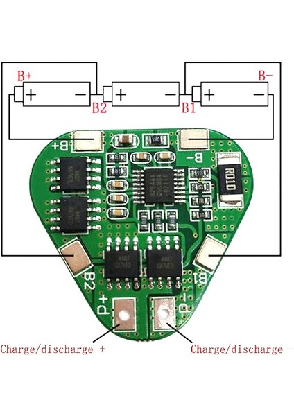 3s 12V 18650 Lityum Pil Koruma Levhası 11.1V 12.6V Aşırı Şarj Aşırı Deşarj Koruması 8A 3 Hücre Paketi Li-Ion Bms Pcm Pcb (Yurt Dışından)
