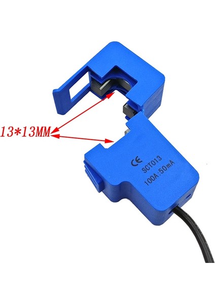 SCT-013-000 10A 20A 30A 50A 60A 100A Non-Invazif Bölünmüş Çekirdek Akım Trafosu Ac Akım Sensörü (Yurt Dışından)