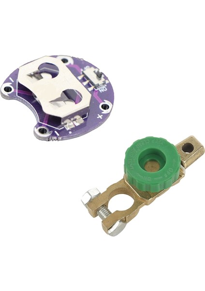 Lilypad Için Düğme Pil Tutucu CR2032 Pil Montaj Modülü ve Pil Öldürme Anahtarı 6V-24V 125 Amp Pil (Yurt Dışından)