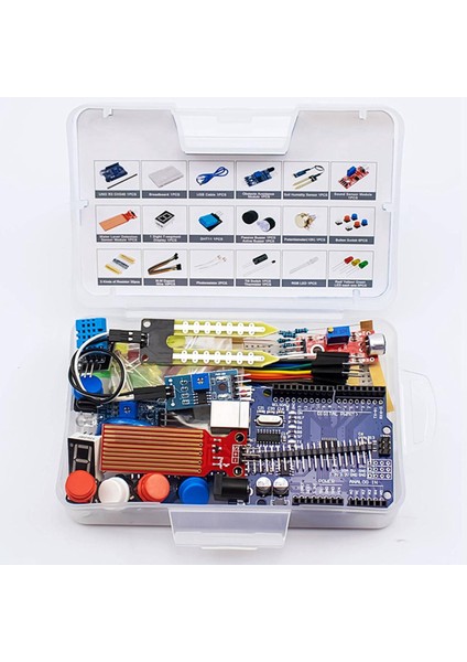 Arduino Uno R3 Dıy Kiti Kondansatör/köprü/breadboard Başlangıç Kiti Için (Yurt Dışından)