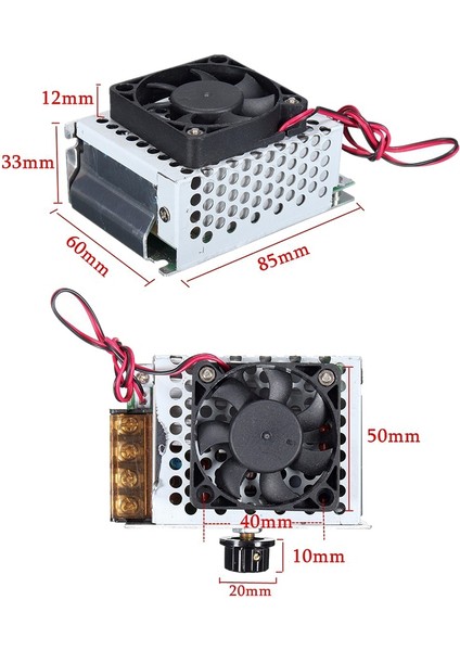 Voltaj Regülatörleri 4000W 220V Yüksek Güçlü Scr Hız Kontrol Cihazı (Yurt Dışından)
