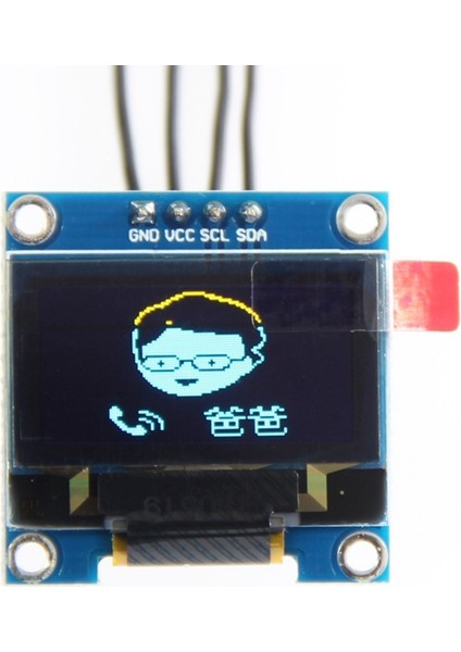 0.96 Inç Iıc I2C Seri Gnd 128X64 OLED LCD LED Ekran Modülü SSD1306 Arduino Kiti Için Mavi Ekran - Gösterildiği Gibi (Yurt Dışından)