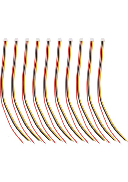 10 Adet Mini Mikro Zh 1.5mm 3-Pin Jst Konnektörü Telli (Yurt Dışından)
