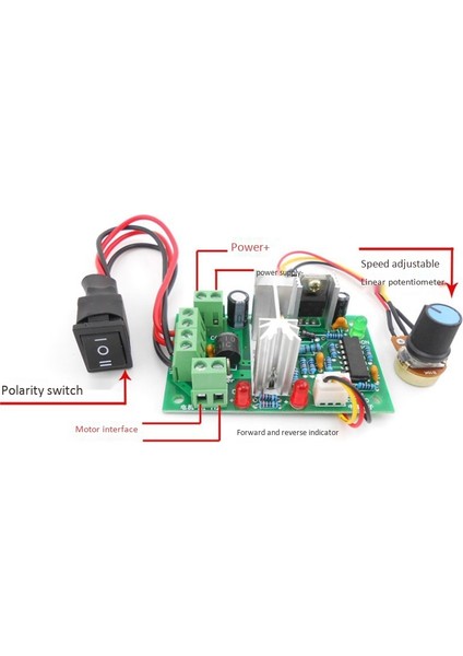 Pwm Dc Motor Hız Kontrol Anahtarı Dc 20A Akım Regülatörü 10-60V Pwm Dc Denetleyici 150W 12V 24V 36V 48V (Yurt Dışından)