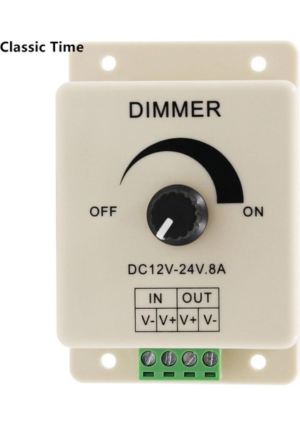 LED Dimmer Anahtarı Dc 12V 24V 8A Ayarlanabilir Parlaklık Lamba Ampul Şerit Sürücü Tek Renkli Işık Güç Kaynağı Denetleyicisi (Yurt Dışından)