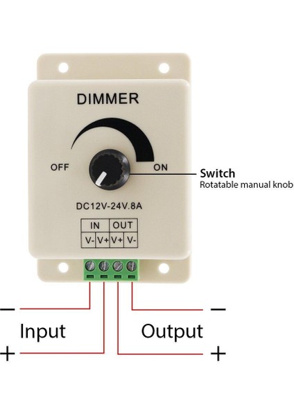 LED Dimmer Anahtarı Dc 12V 24V 8A Ayarlanabilir Parlaklık Lamba Ampul Şerit Sürücü Tek Renkli Işık Güç Kaynağı Denetleyicisi (Yurt Dışından) fiyatları