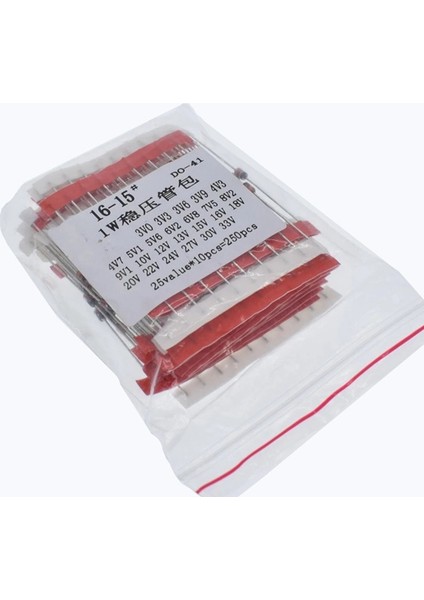 250PCS 1W Zener Diyot Karışık Kit 3V-33V, 25 Değer Karışık Set (Yurt Dışından) fiyatları
