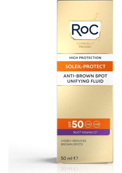 Soleil-Protect Anti-Brown Spot Leke Karşıtı Güneş Bakım Kremi SPF50 50ML indirimleri