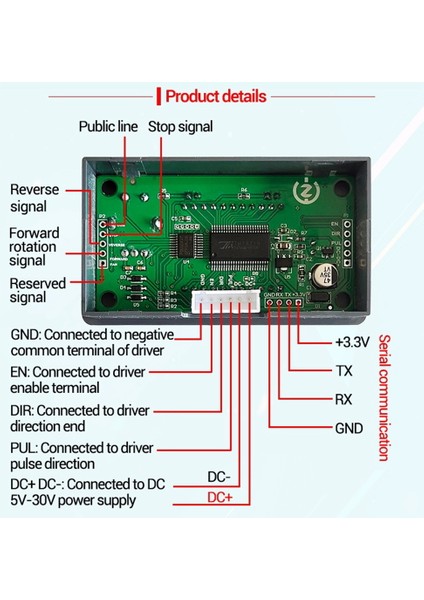 Programlanabilir Plc Seri Kontrol Cihazı-1 x Step Motor Kontrol Cihazı-Siyah (Yurt Dışından) indirimleri