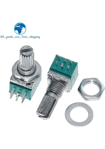 Adet RK097G 6pin 5k 10K 20K 50K 100K B5K Bir Anahtar ile Ses Mili 15MM Amplifikatör Sızdırmazlık Potansiyometresi (Yurt Dışından) fiyatları