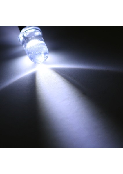 Quanbu 10 Adet 5mm Ön Kablolu Dağınık LED Diyot Işık 20MA Dc 3-6V Beyaz (Yurt Dışından)