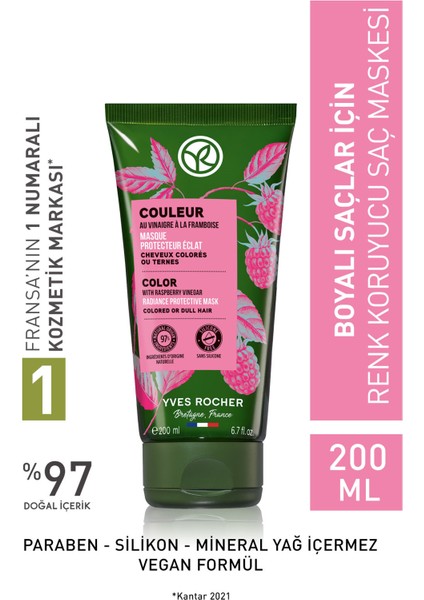 Boyalı Saçlar Için (Couleur) Renk Koruyucu Saç Maskesi - VEGAN-200 ml