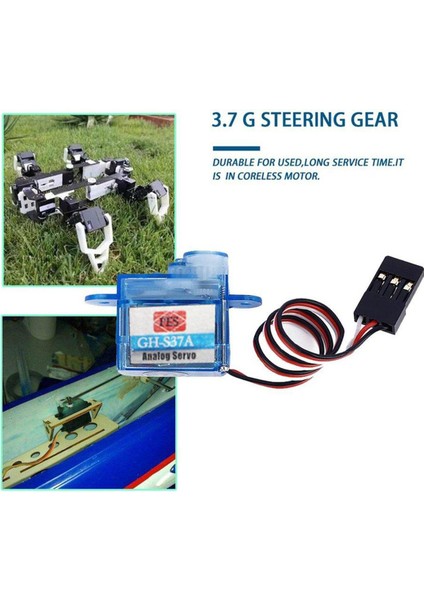 Ma Yeni Mikro 3.7g Mini Servo Kontrol Aeromodelling Uçak Uçuş Yönü Için (Yurt Dışından)
