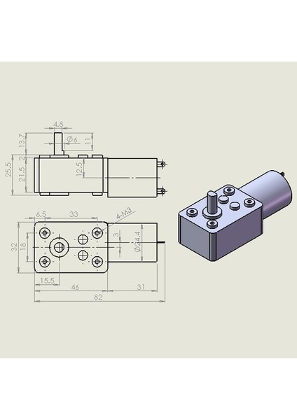 1 Adet DC12V 100 Rpm Sonsuz Dişli Motor Geri Dönüşümlü Yüksek Tork Turbo Dişli Motor Metal Redüktör Şanzıman (Yurt Dışından)