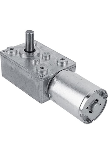 1 Adet DC12V 100 Rpm Sonsuz Dişli Motor Geri Dönüşümlü Yüksek Tork Turbo Dişli Motor Metal Redüktör Şanzıman (Yurt Dışından)