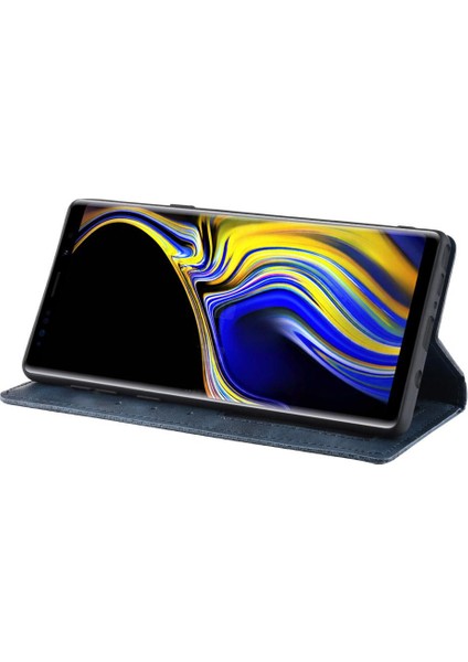 Samsung Galaxy Not 9 Için Kılıf Pu Deri Manyetik Kapatma Cüzdan (Yurt Dışından)