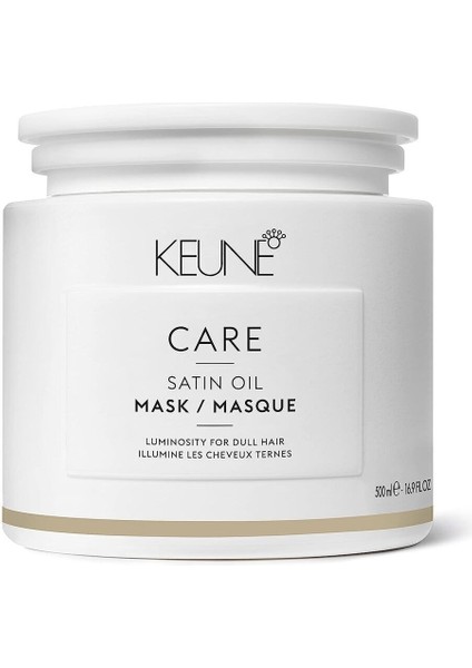 Vegan Care Satin Oil Mask Kuru Saçlar Için Nemlendirici Maske 500ML