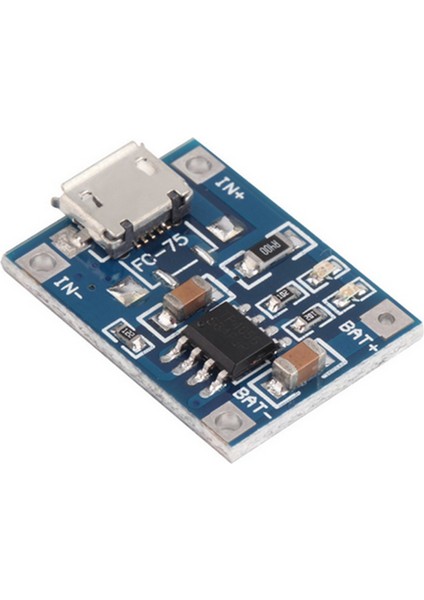 Mini Mikro Tip-C USB 5 V 1A 18650 TP4056 Lityum Pil Şarj Cihazı Modülü Korumalı Çift Fonksiyonlu Şarj Kartı 1A Li-Ion (Yurt Dışından)