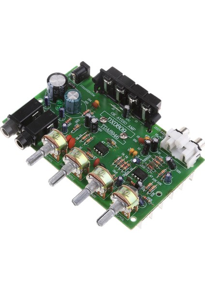DX0809 Iki Kanallı Amplifikatör Kartı 60W Hi-Fi Stereo Ses Amplifikatörü Ses Tonu Kontrol Kartı Kiti (Yurt Dışından)