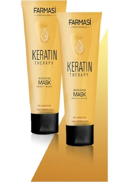 Professional Keratin Therapy Onarıcı Saç MASKESI-200 ml 2 Adet